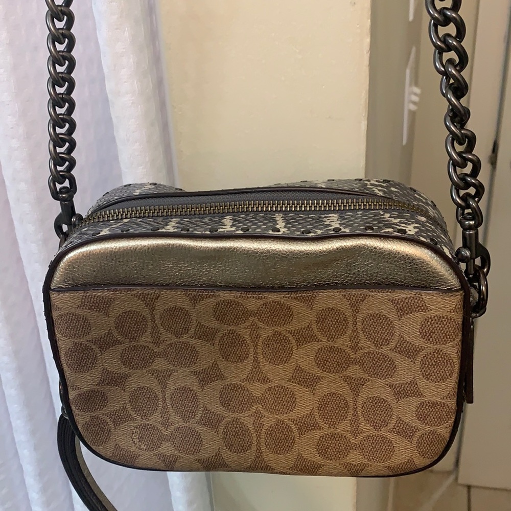Coach snake camera purse